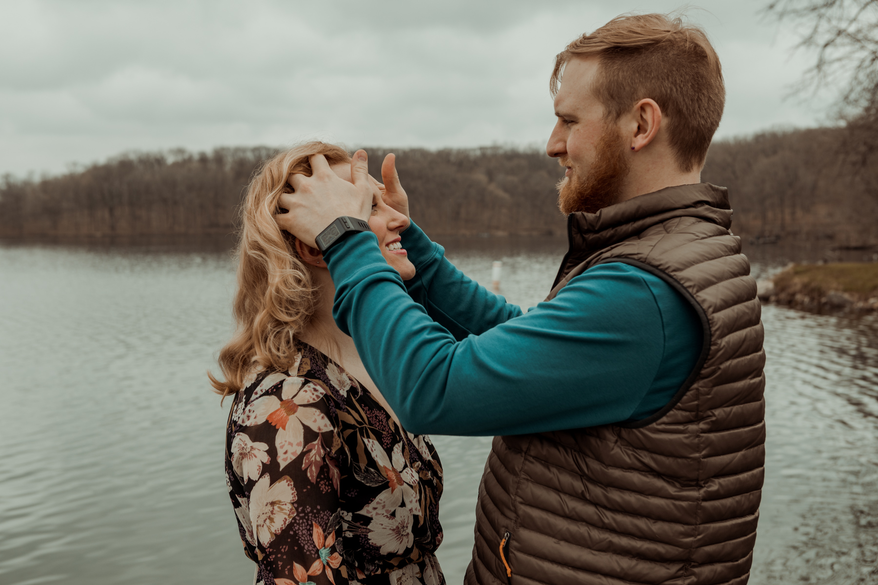 Lake Macbride Engagement Photos