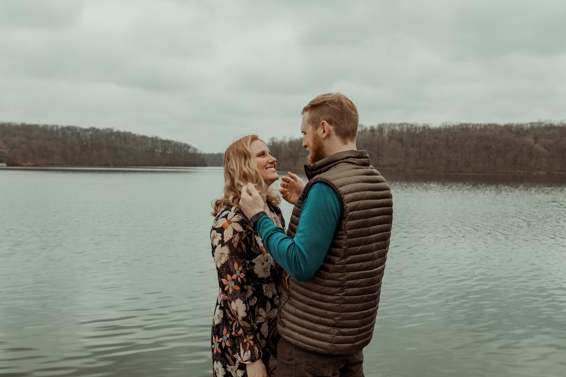 Lake Macbride Engagement Photos