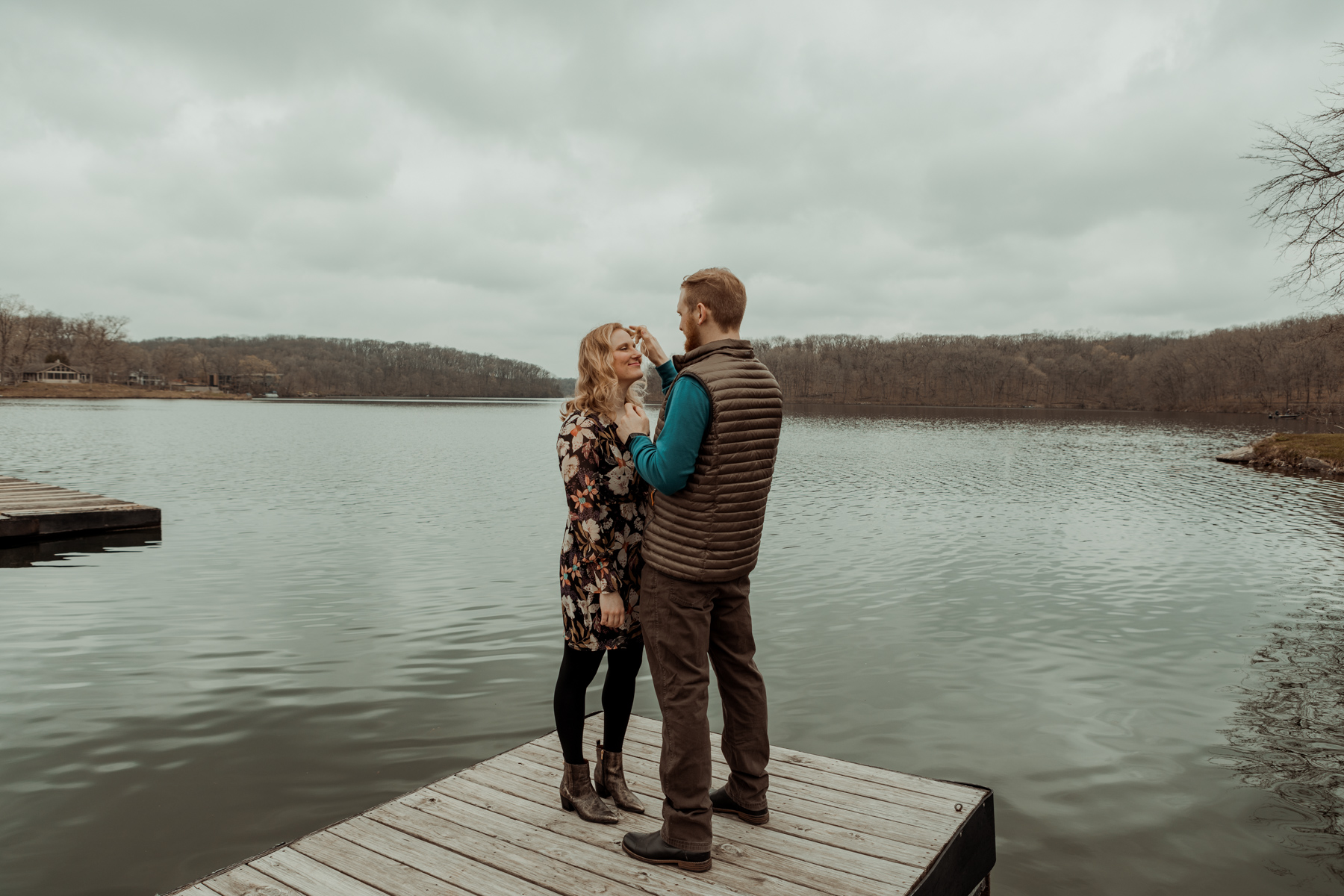 Lake Macbride Engagement Photos