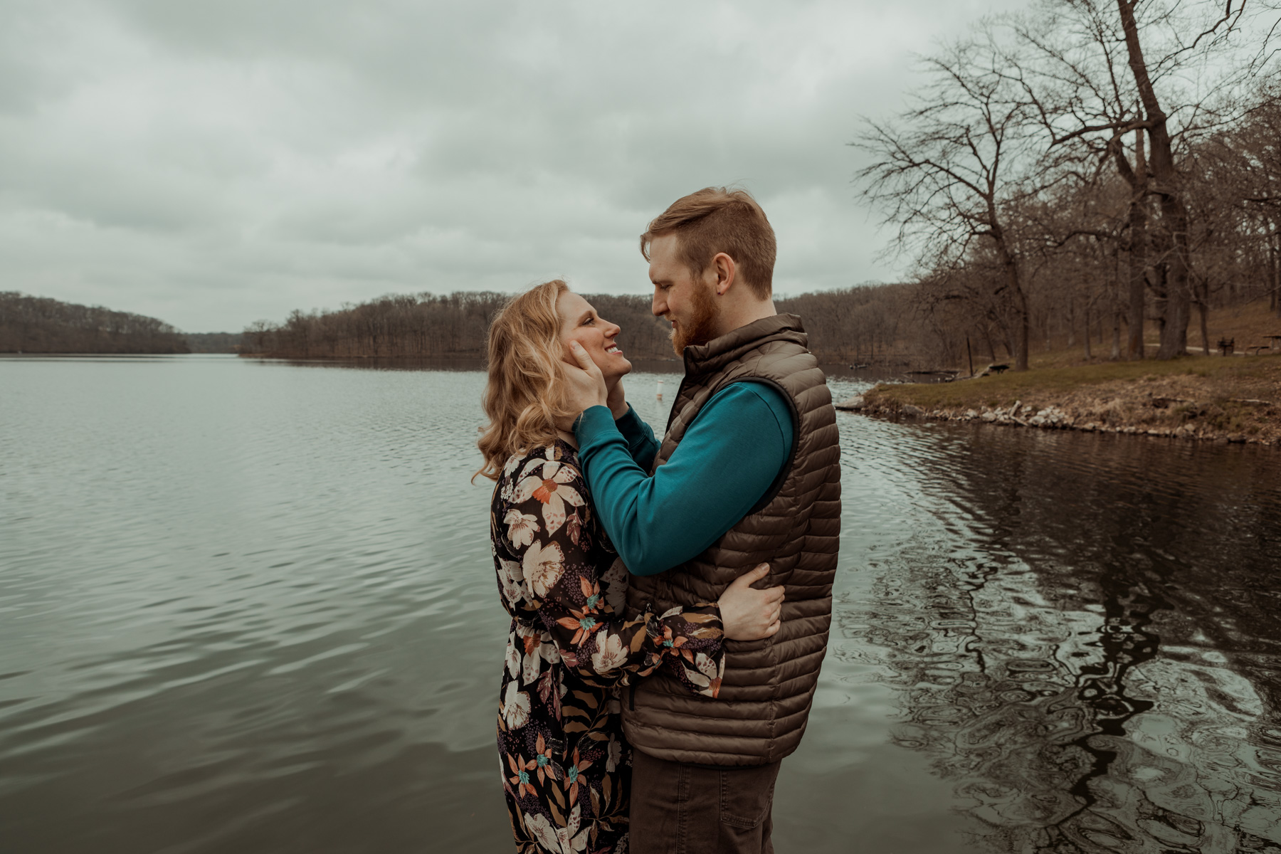 Lake Macbride Engagement Photos