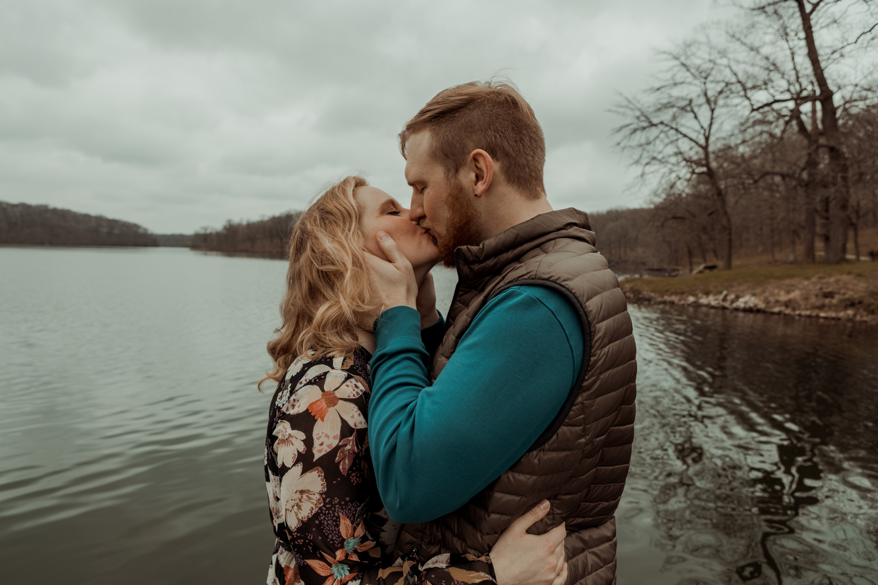 Lake Macbride Engagement Photos