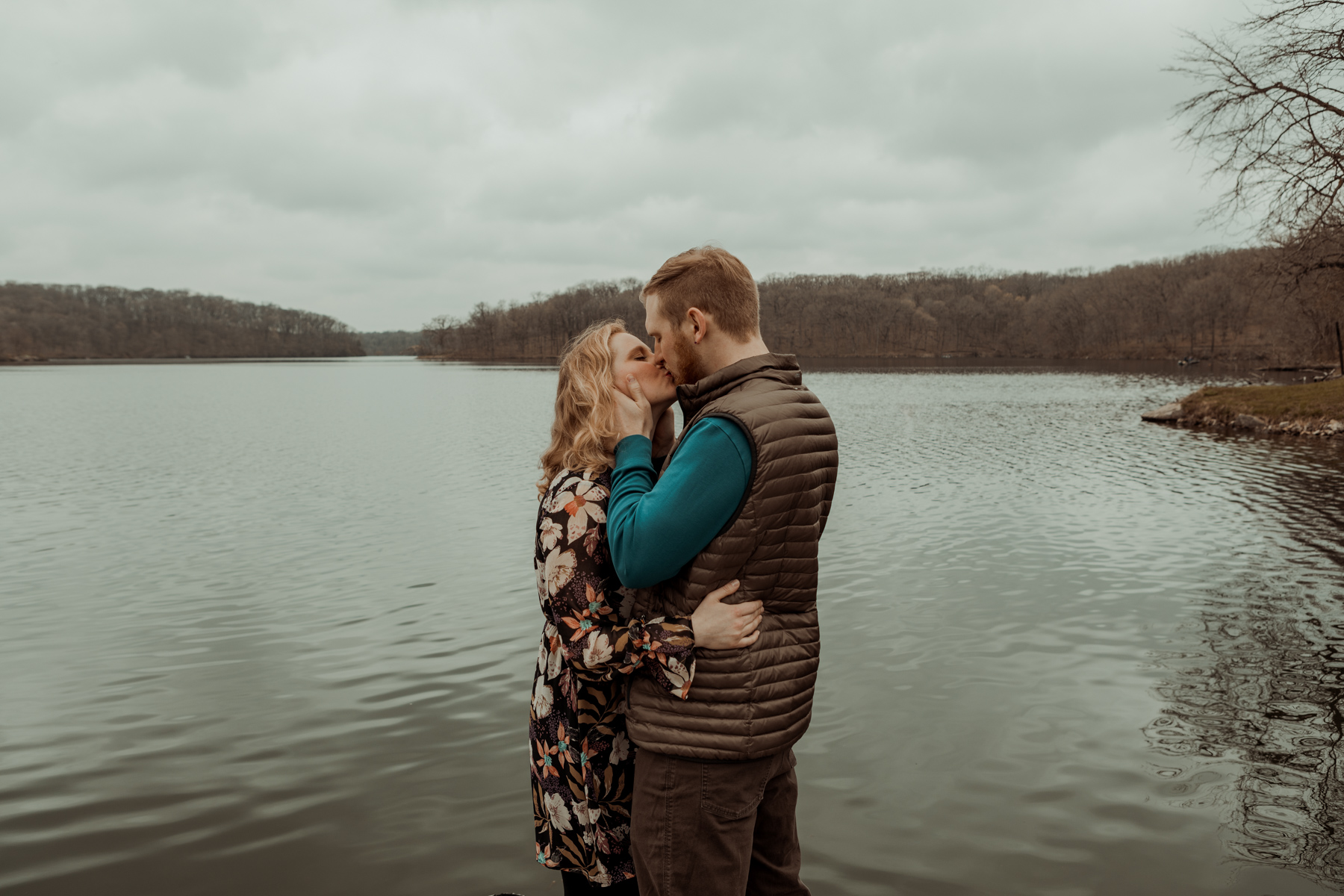 Lake Macbride Engagement Photos