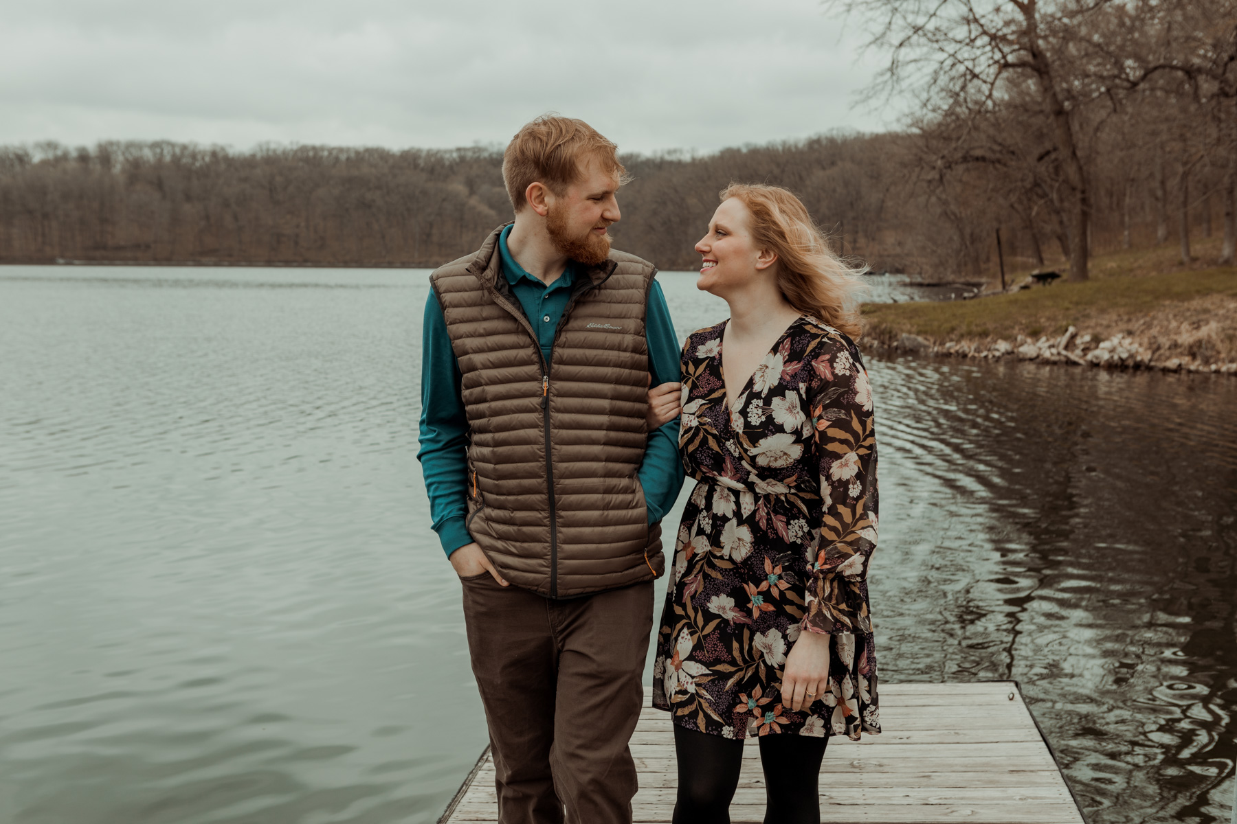 Lake Macbride Engagement Photos