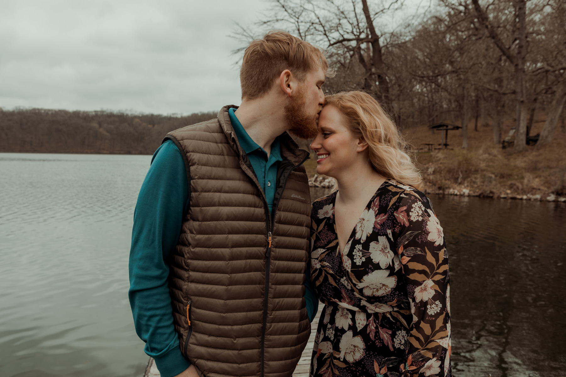 Lake Macbride Engagement Photos