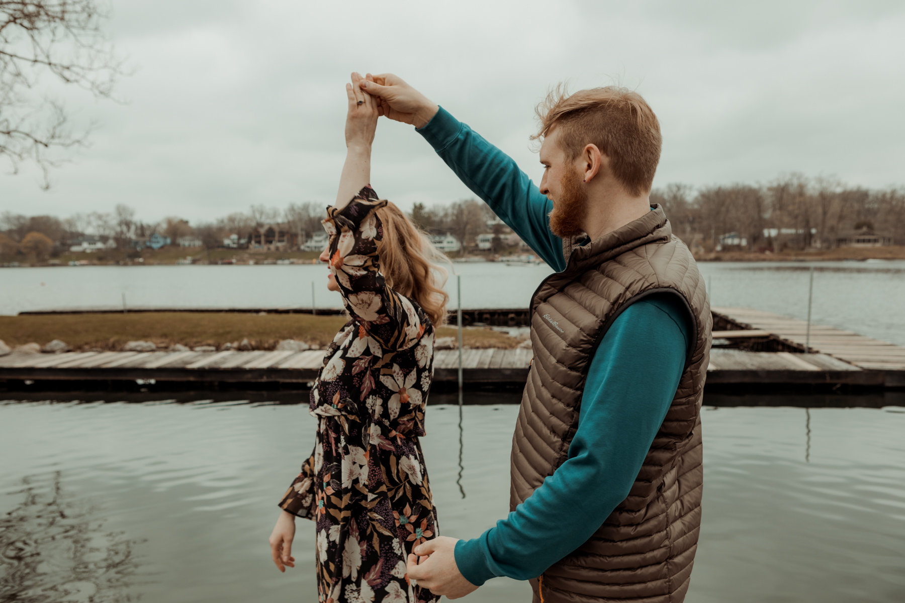 Lake Macbride Engagement Photos