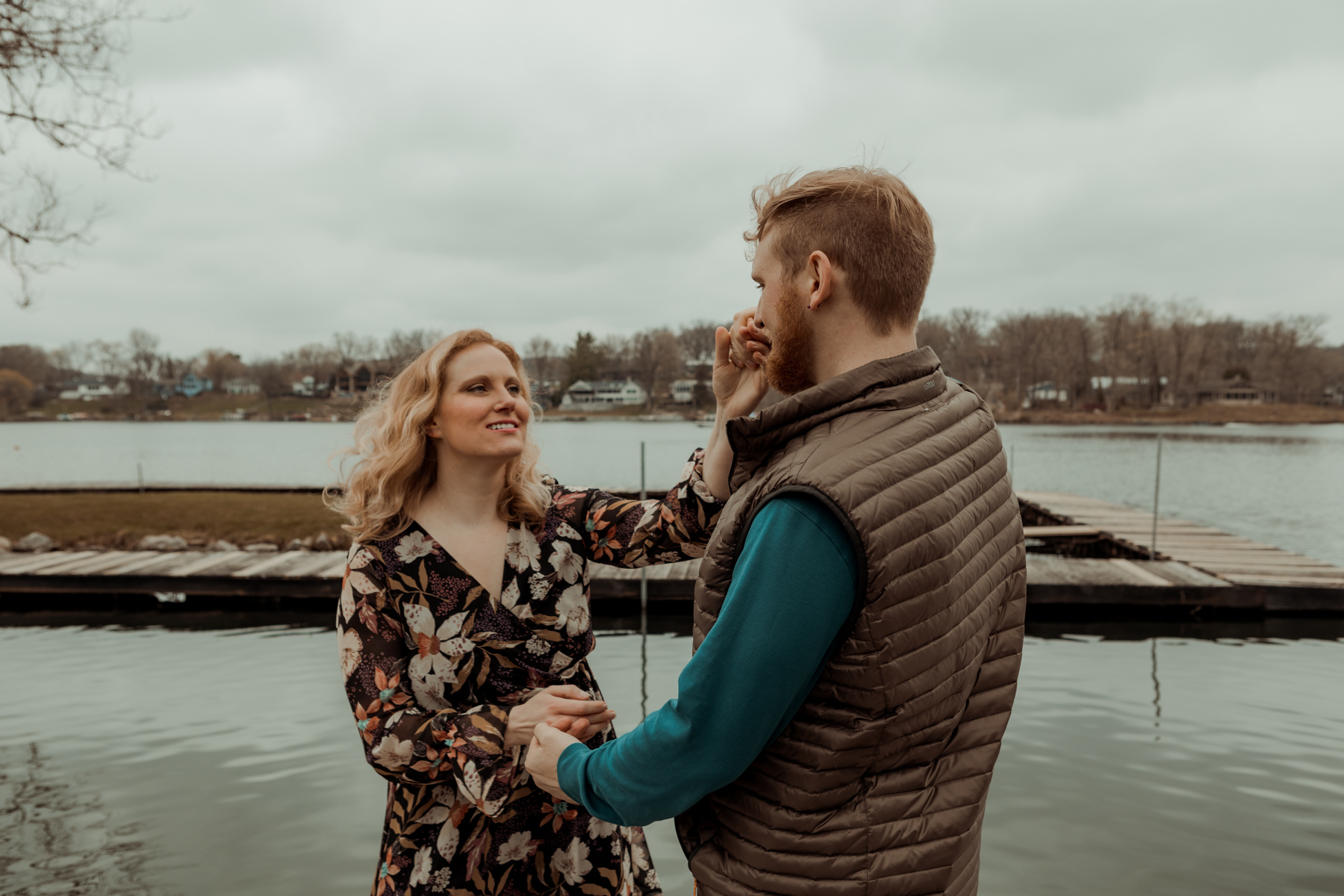 Lake Macbride Engagement Photos