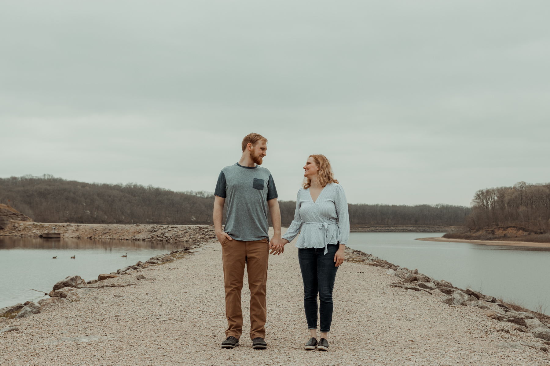 Lake Macbride Engagement Photos