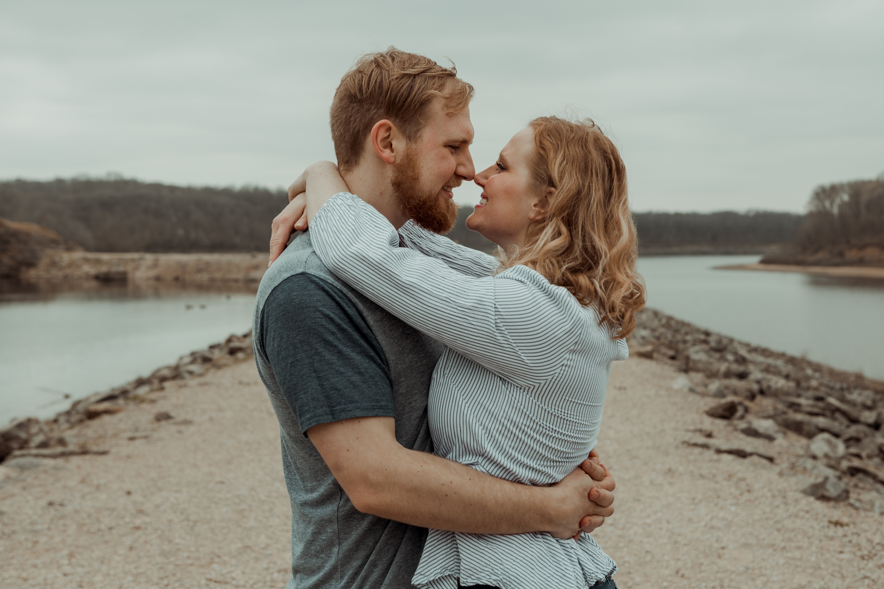 Lake Macbride Engagement Photos