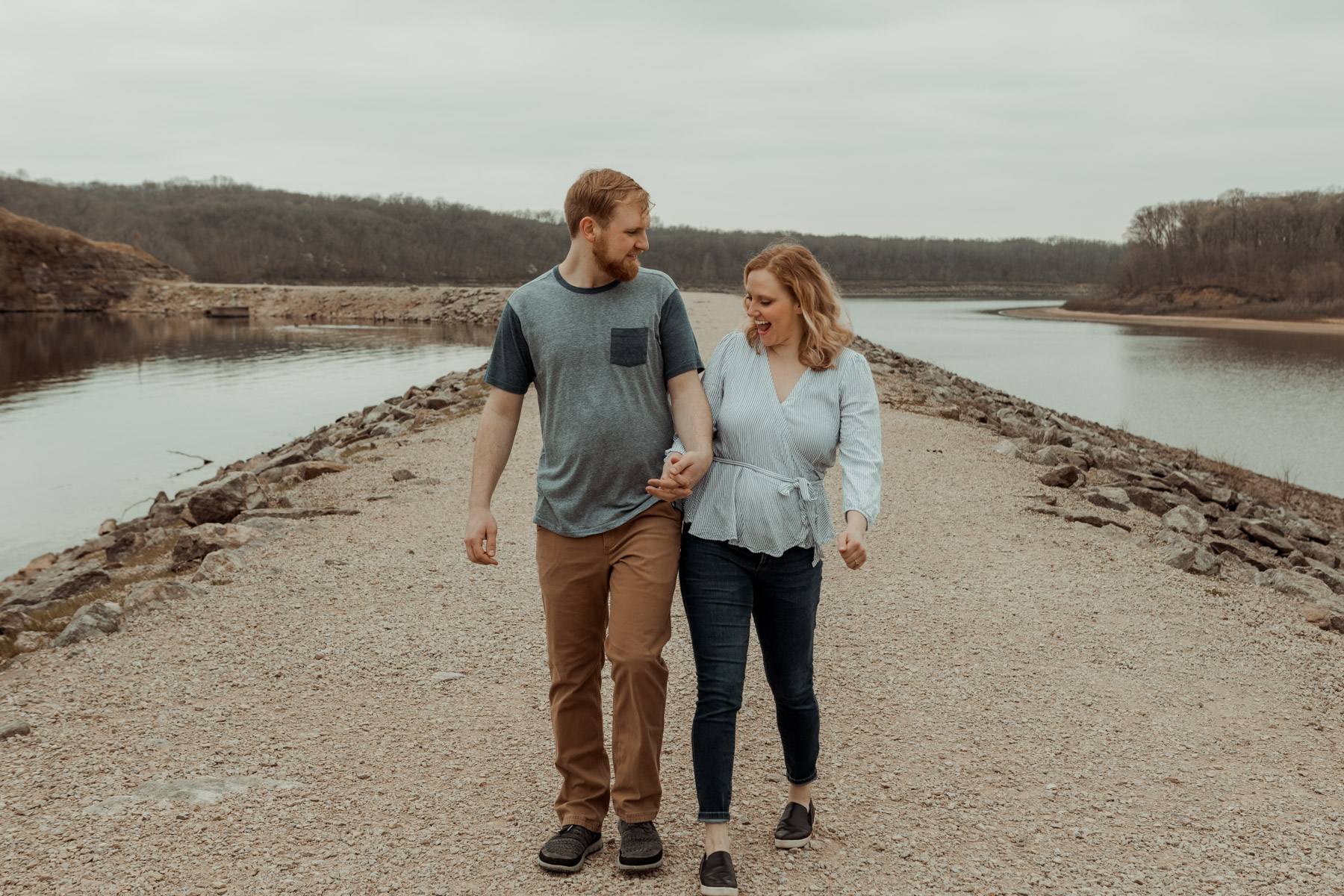 Lake Macbride Engagement Photos
