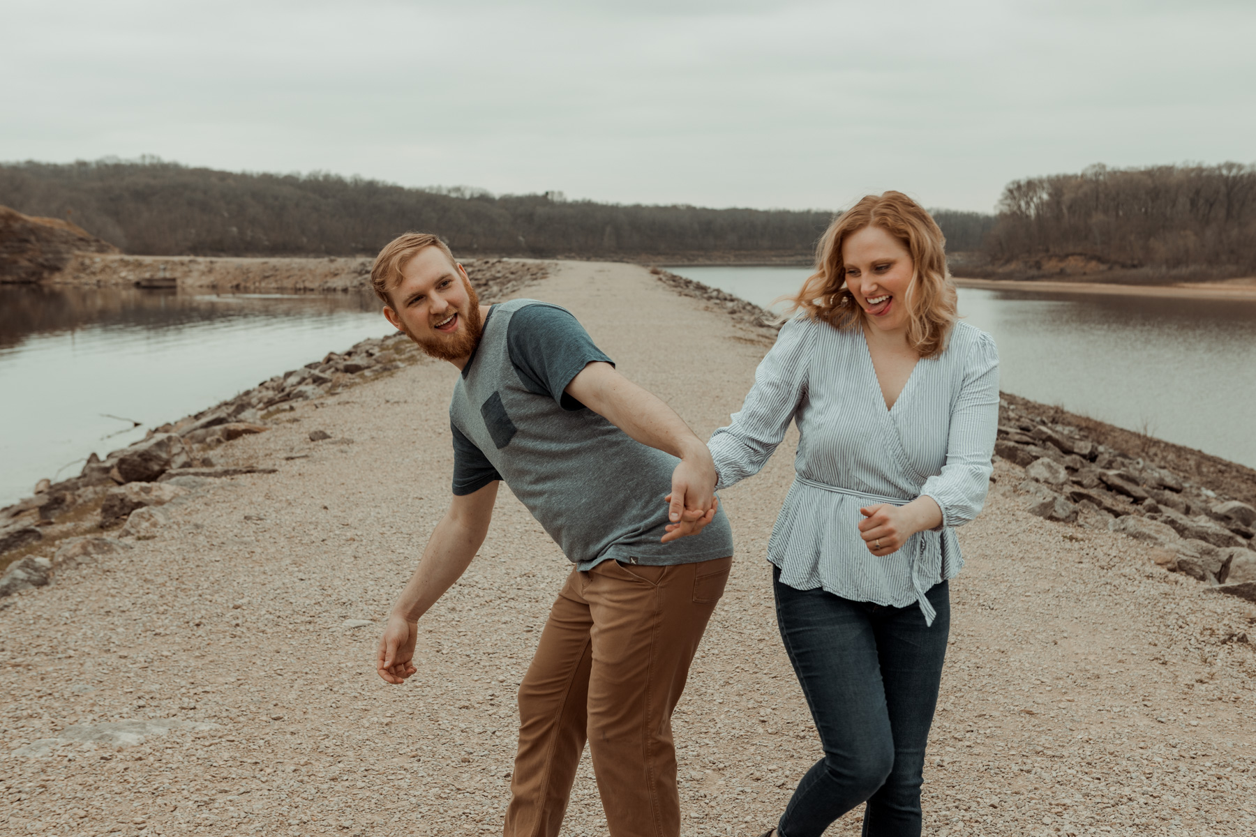 Lake Macbride Engagement Photos