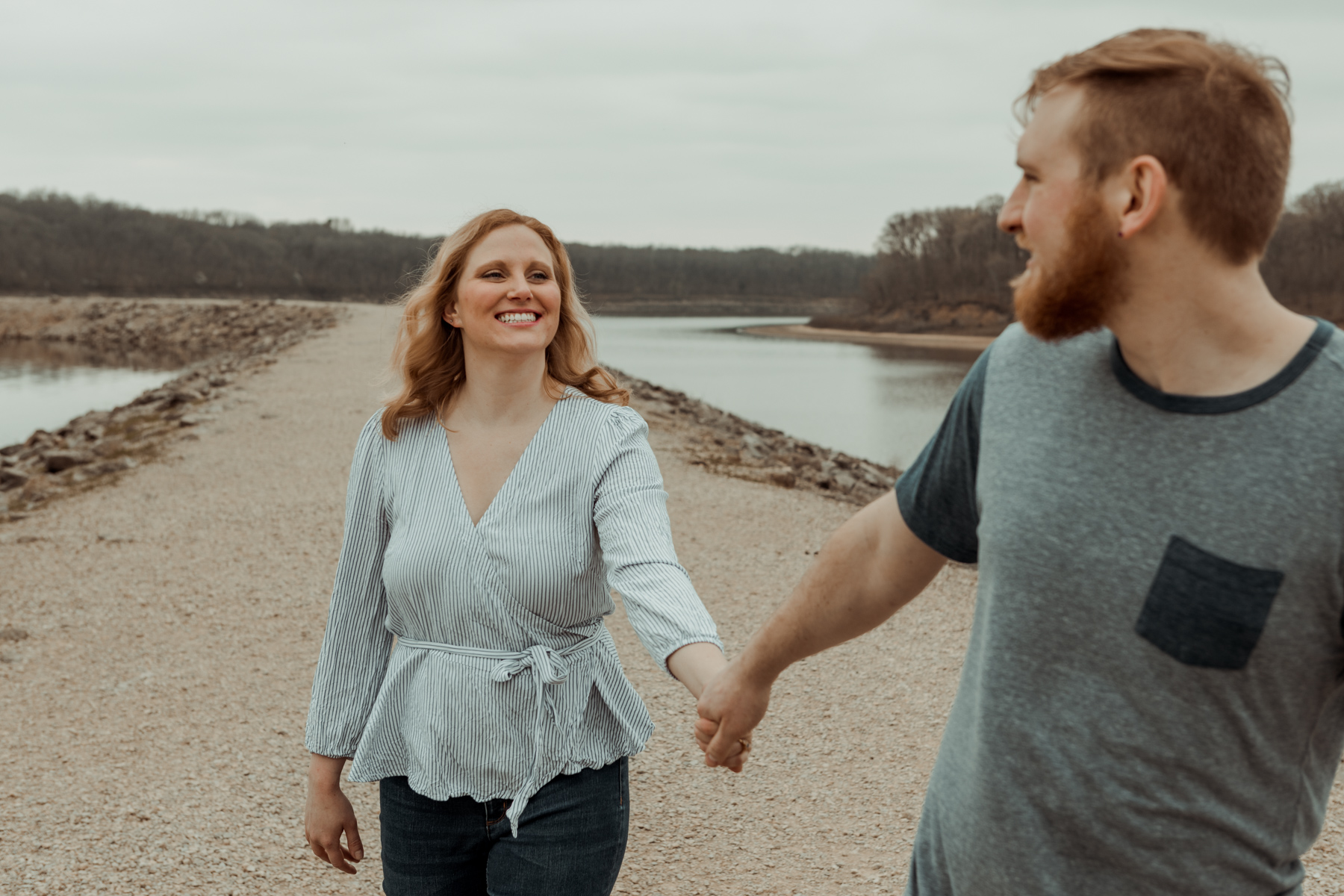 Lake Macbride Engagement Photos