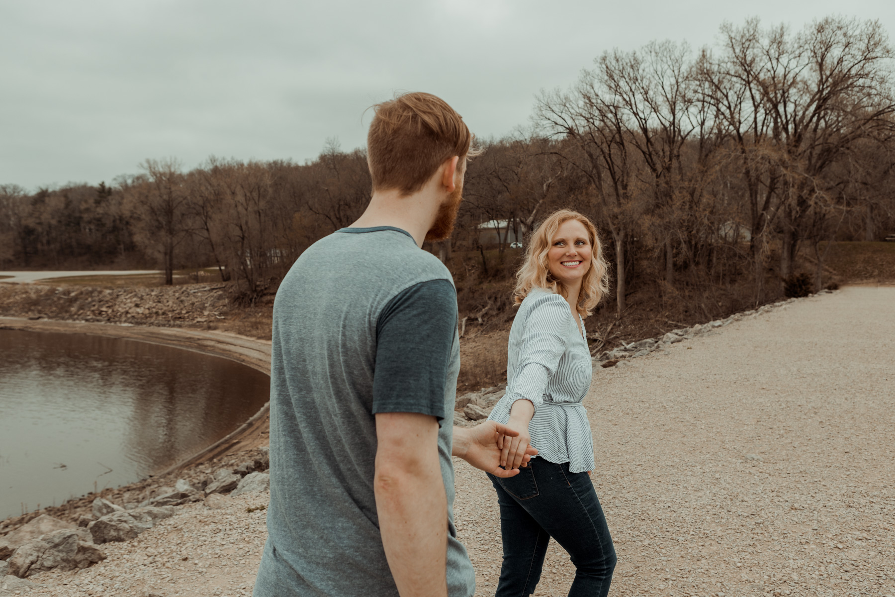 Lake Macbride Engagement Photos