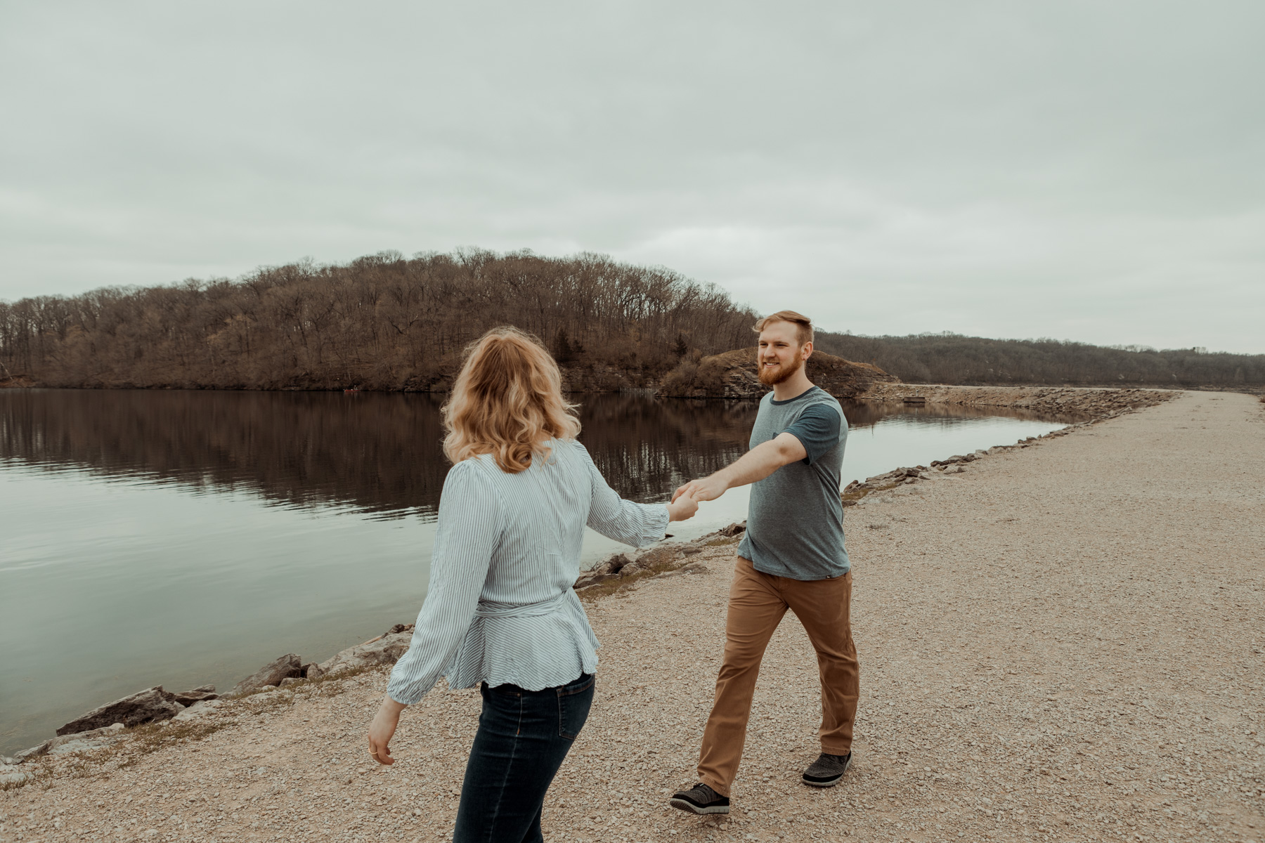 Lake Macbride Engagement Photos