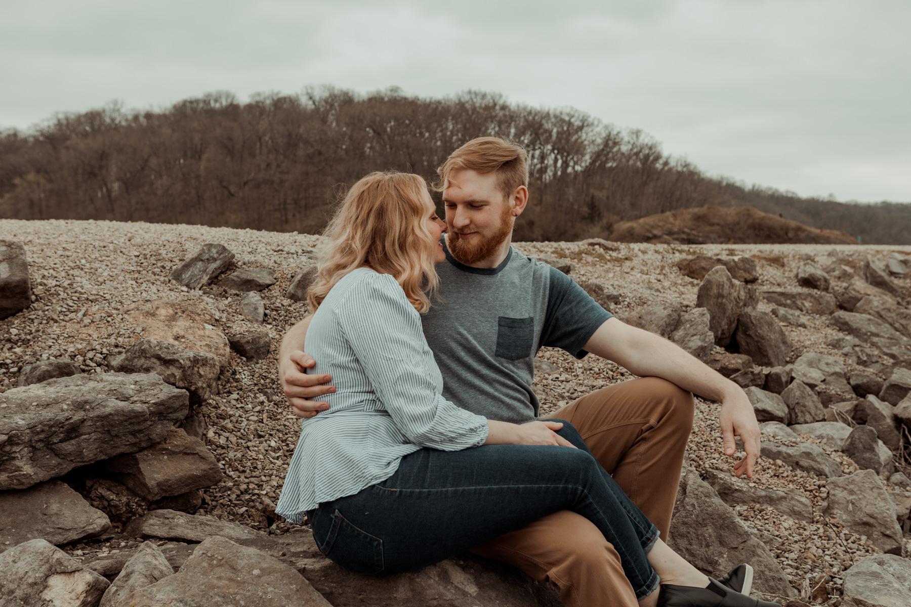 Lake Macbride Engagement Photos