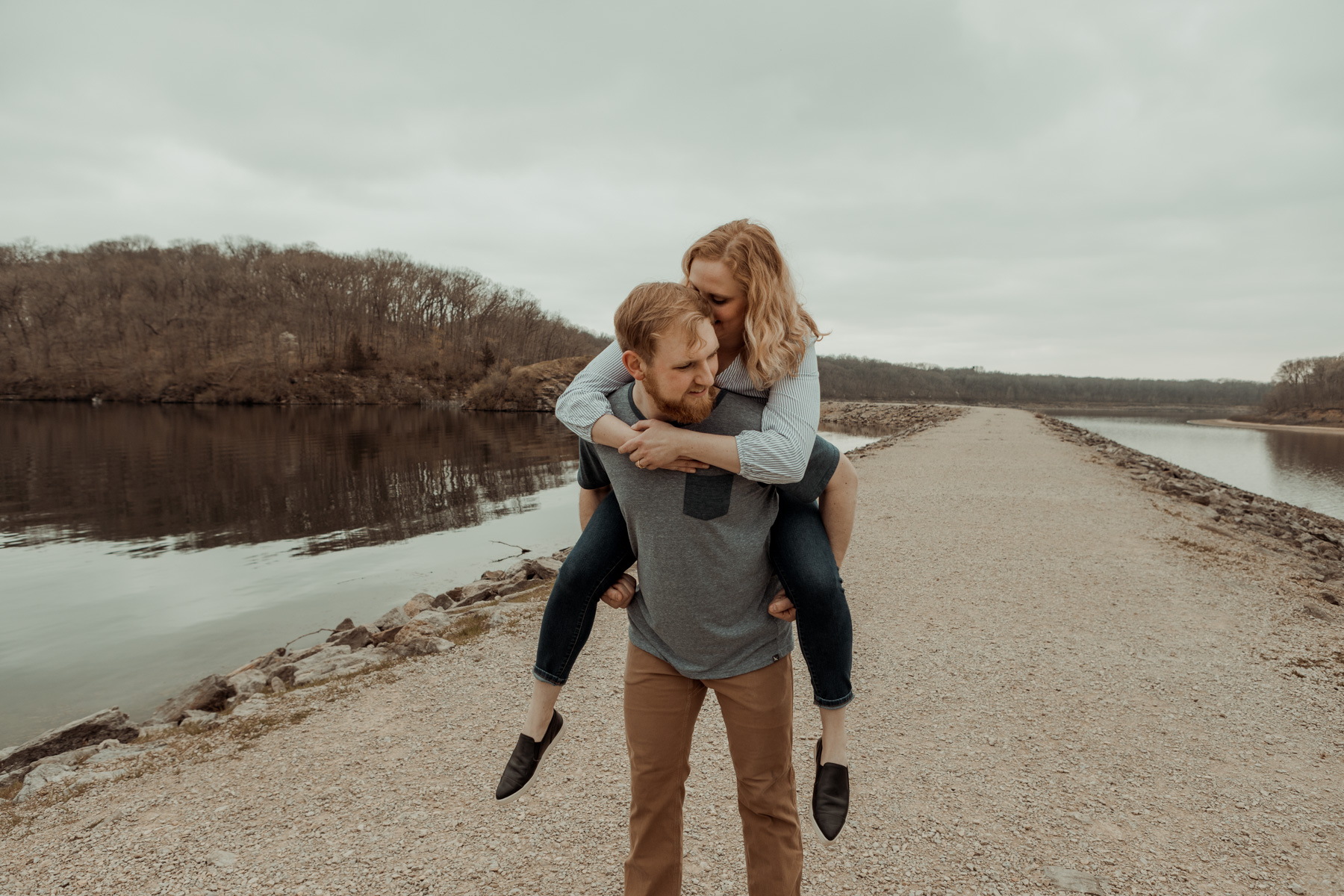 Lake Macbride Engagement Photos