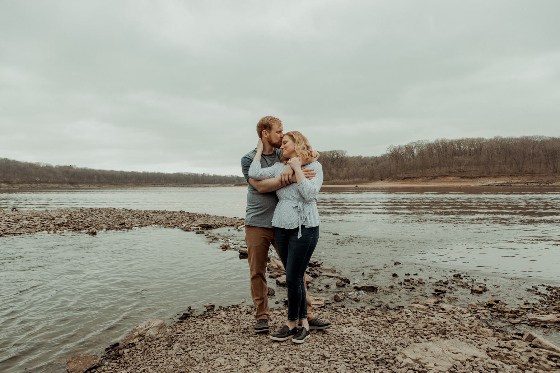 Lake Macbride Engagement Photos