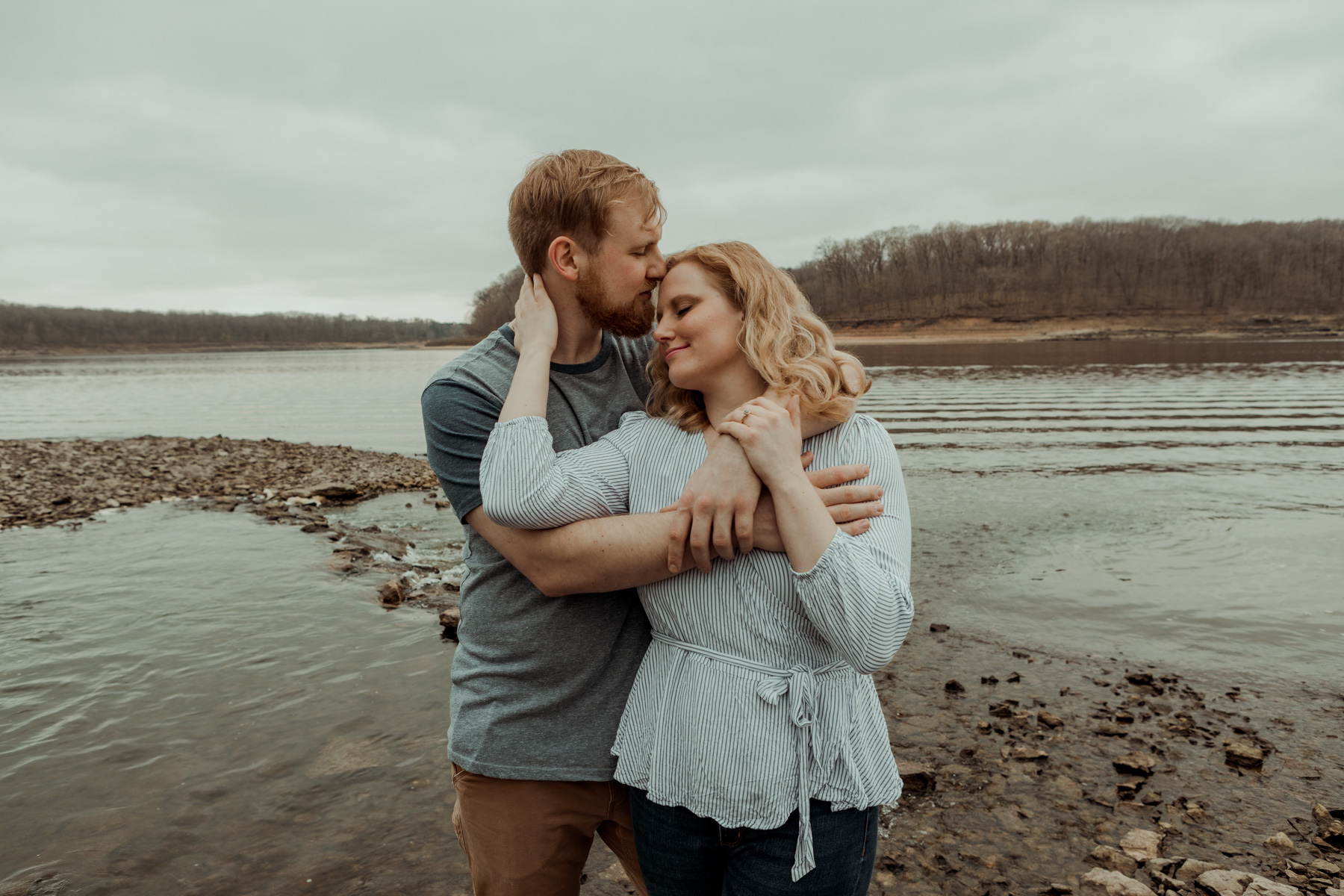 Lake Macbride Engagement Photos