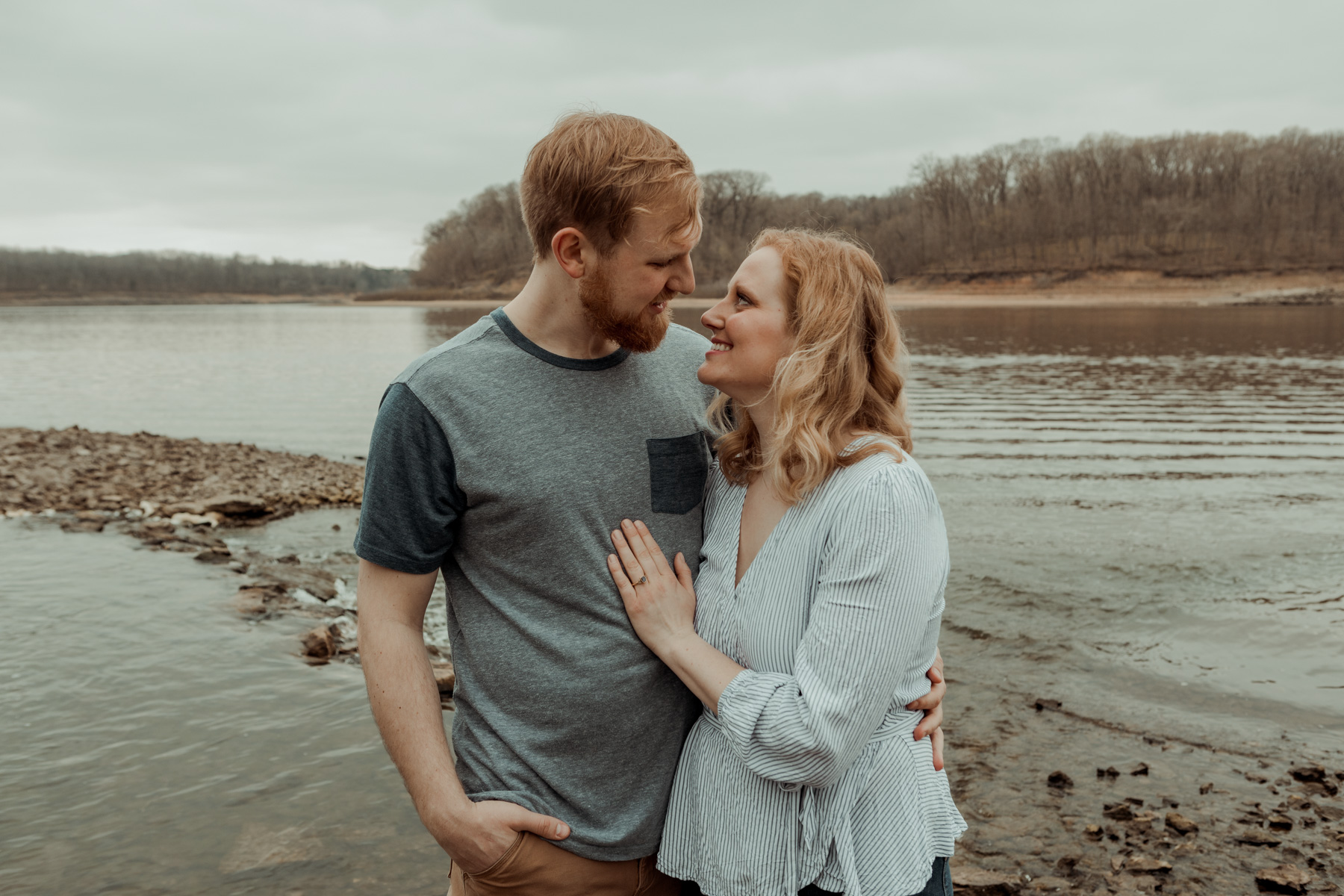 Lake Macbride Engagement Photos