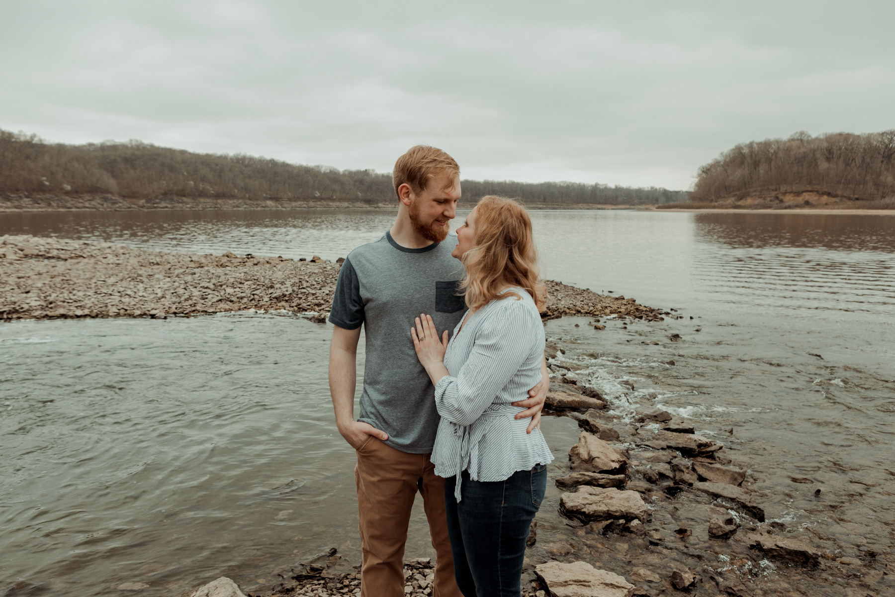 Lake Macbride Engagement Photos