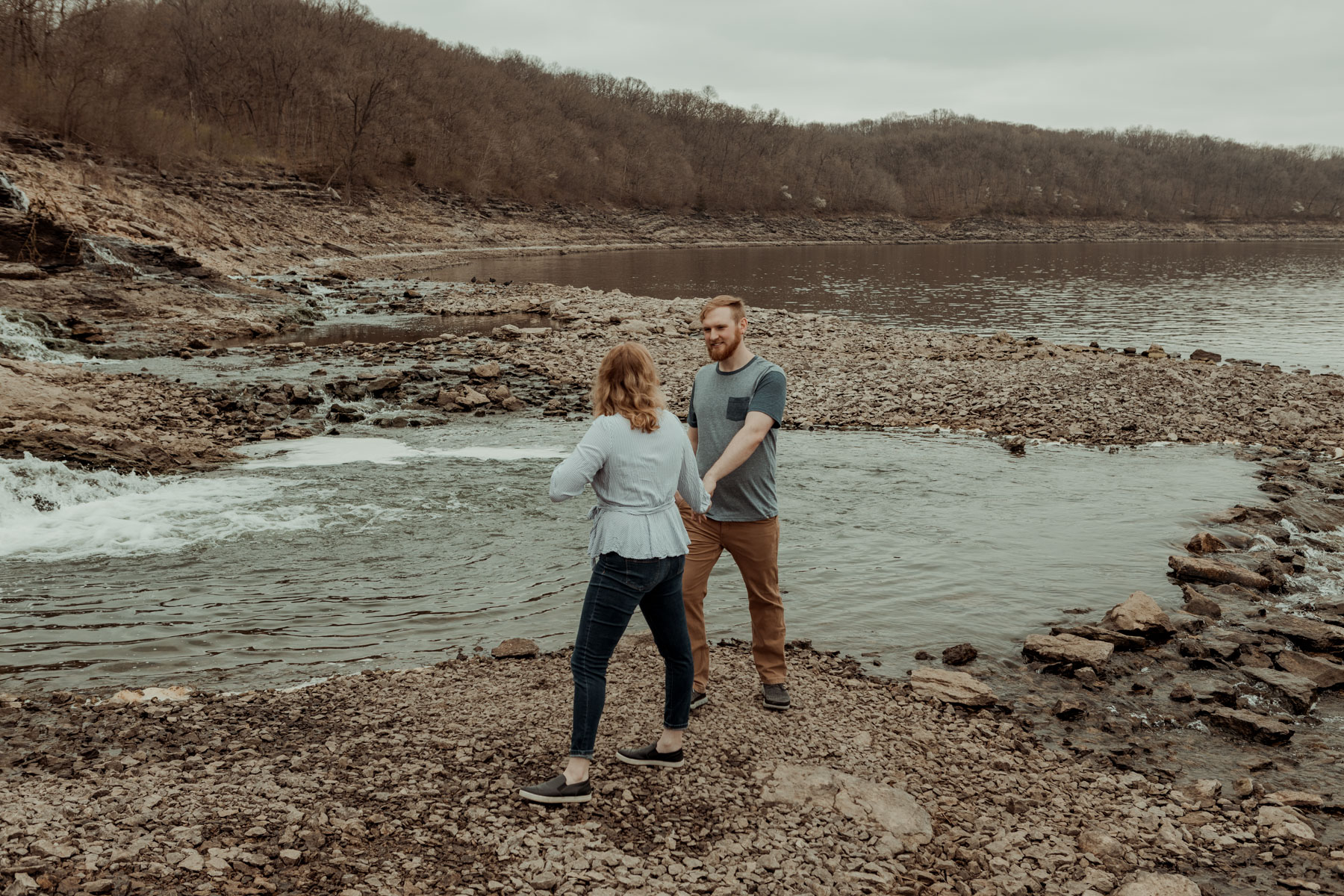 Lake Macbride Engagement Photos