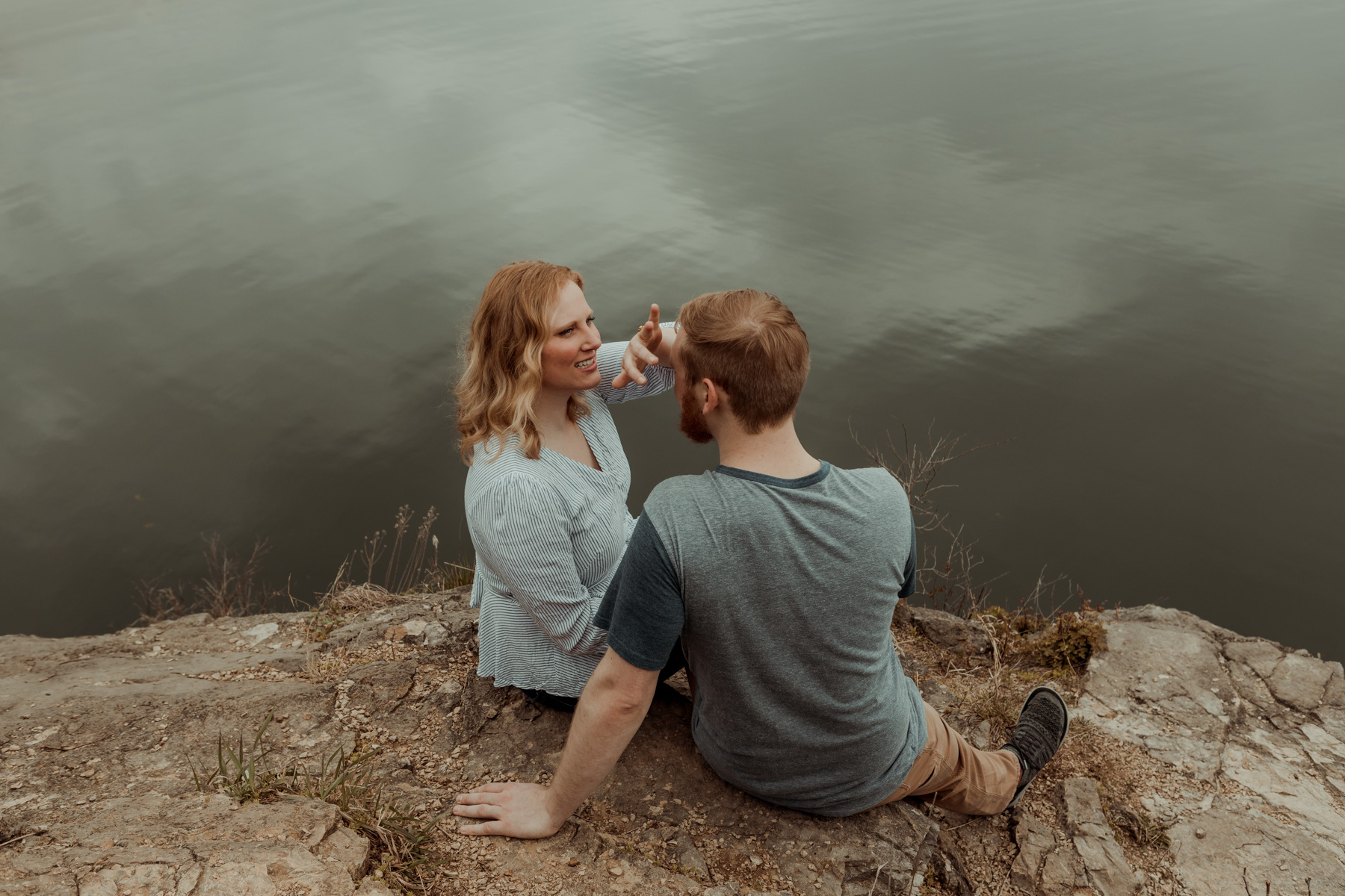 Lake Macbride Engagement Photos