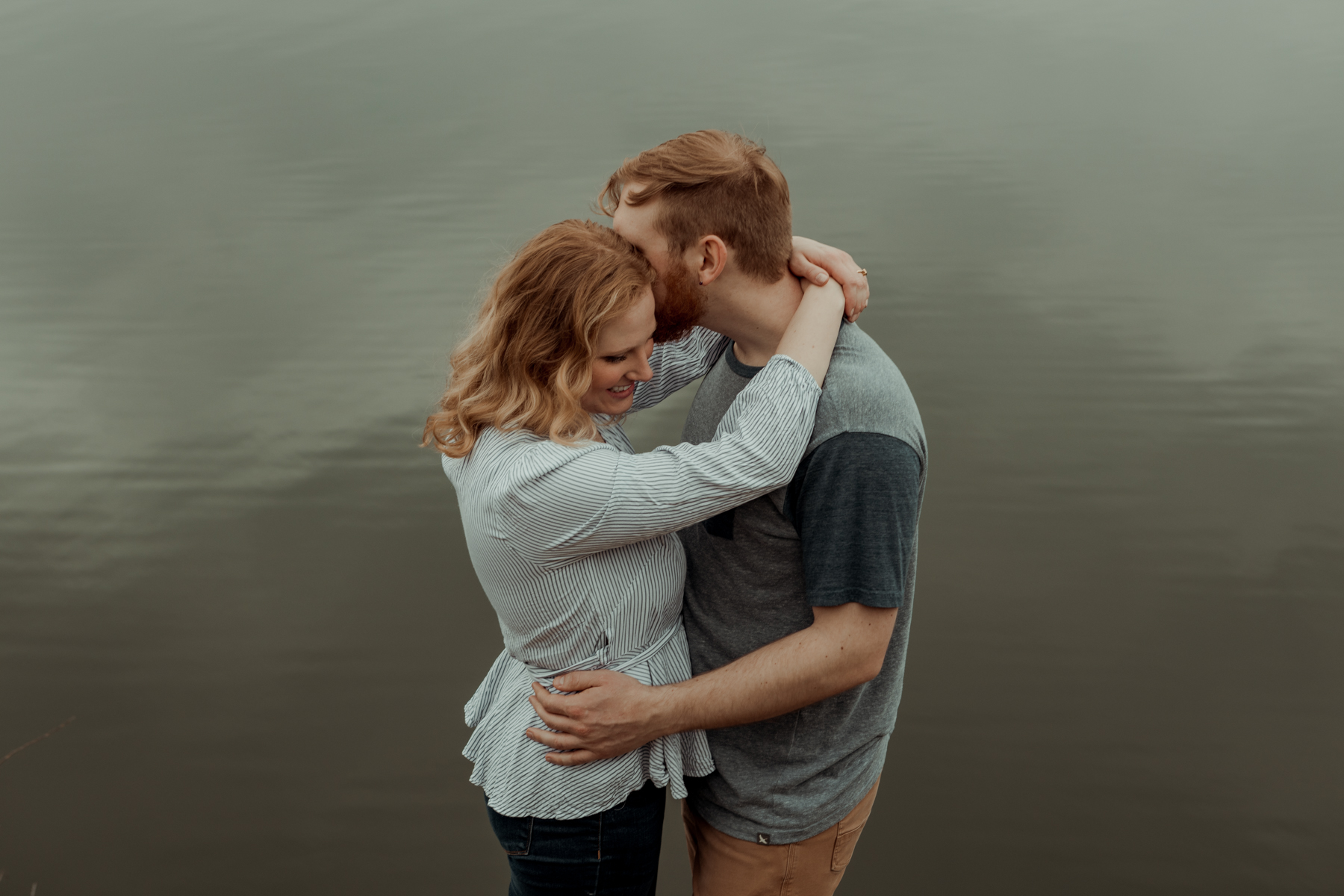Lake Macbride Engagement Photos