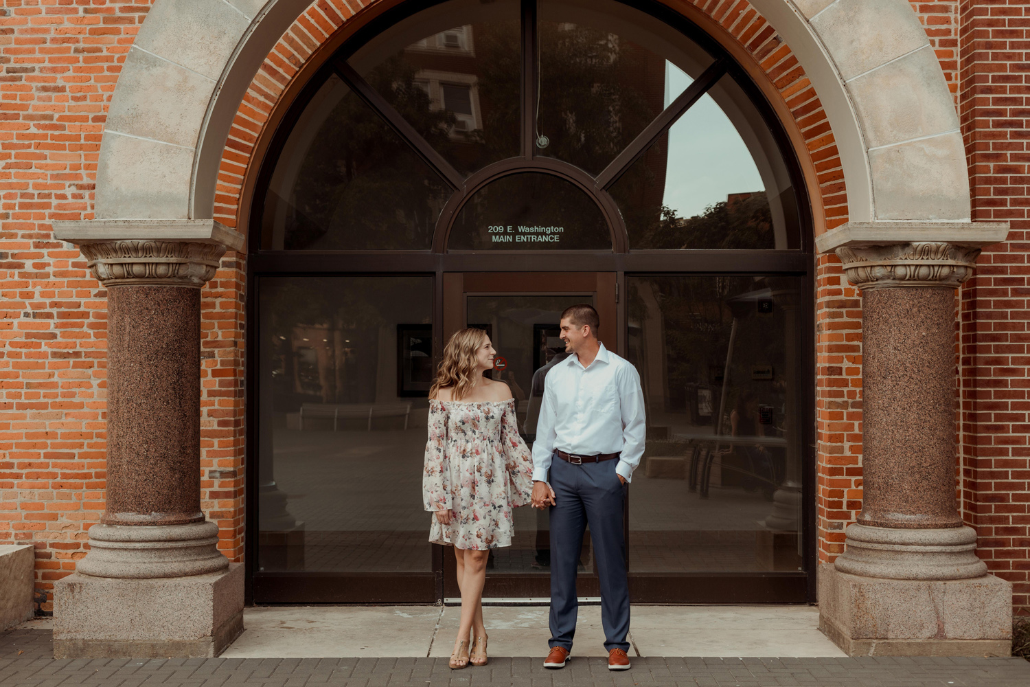Iowa City Downtown Engagement Pictures