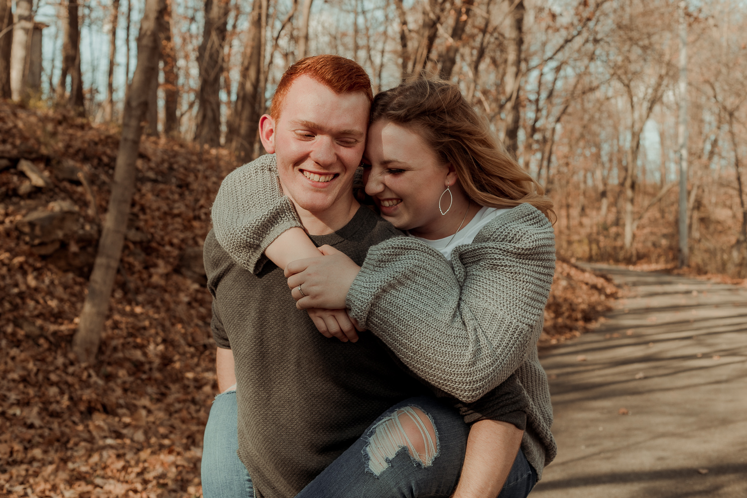 Family's Cabin Engagement Photos, Deihi Iowa