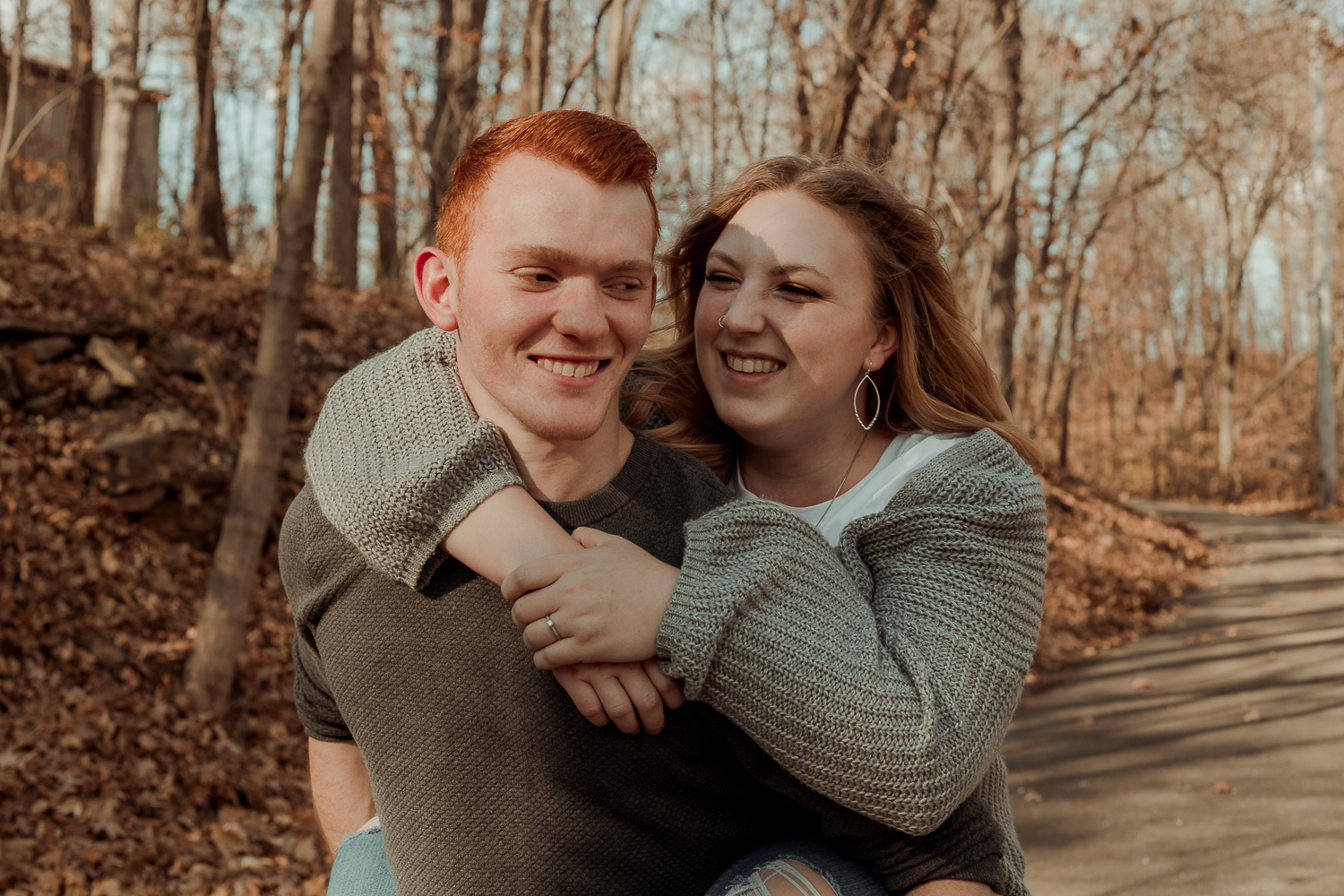 Family's Cabin Engagement Photos, Deihi Iowa