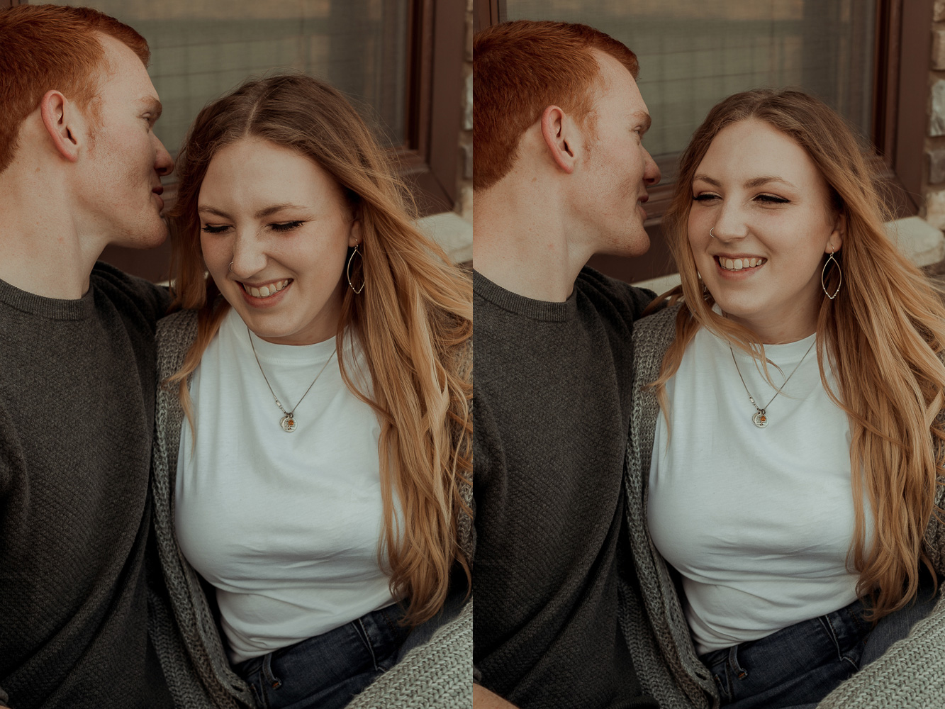 Family's Cabin Engagement Photos, Deihi Iowa