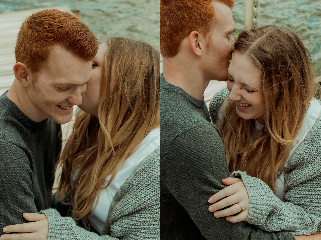Family's Cabin Engagement Photos, Deihi Iowa
