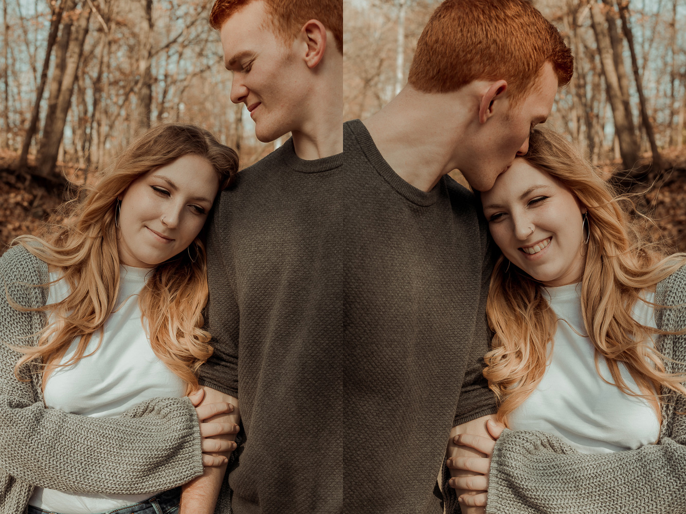 Family's Cabin Engagement Photos, Deihi Iowa